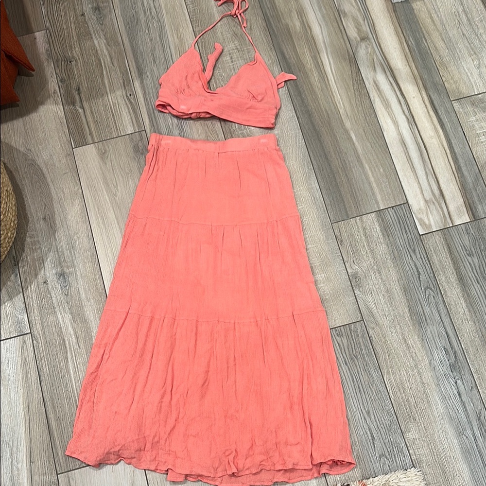 Coral Two-Piece Set